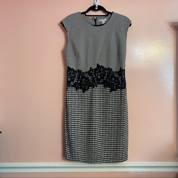 NWOT NY and Company Houndstooth Work Suit Dress - Picture 1 of 9